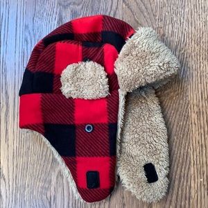 Baby GAP plaid warm winter trapper hat - toddlers
